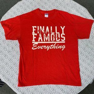 Finally Famous Over Everything Big Sean Detroit Graphic Logo Tee T-Shirt (L)